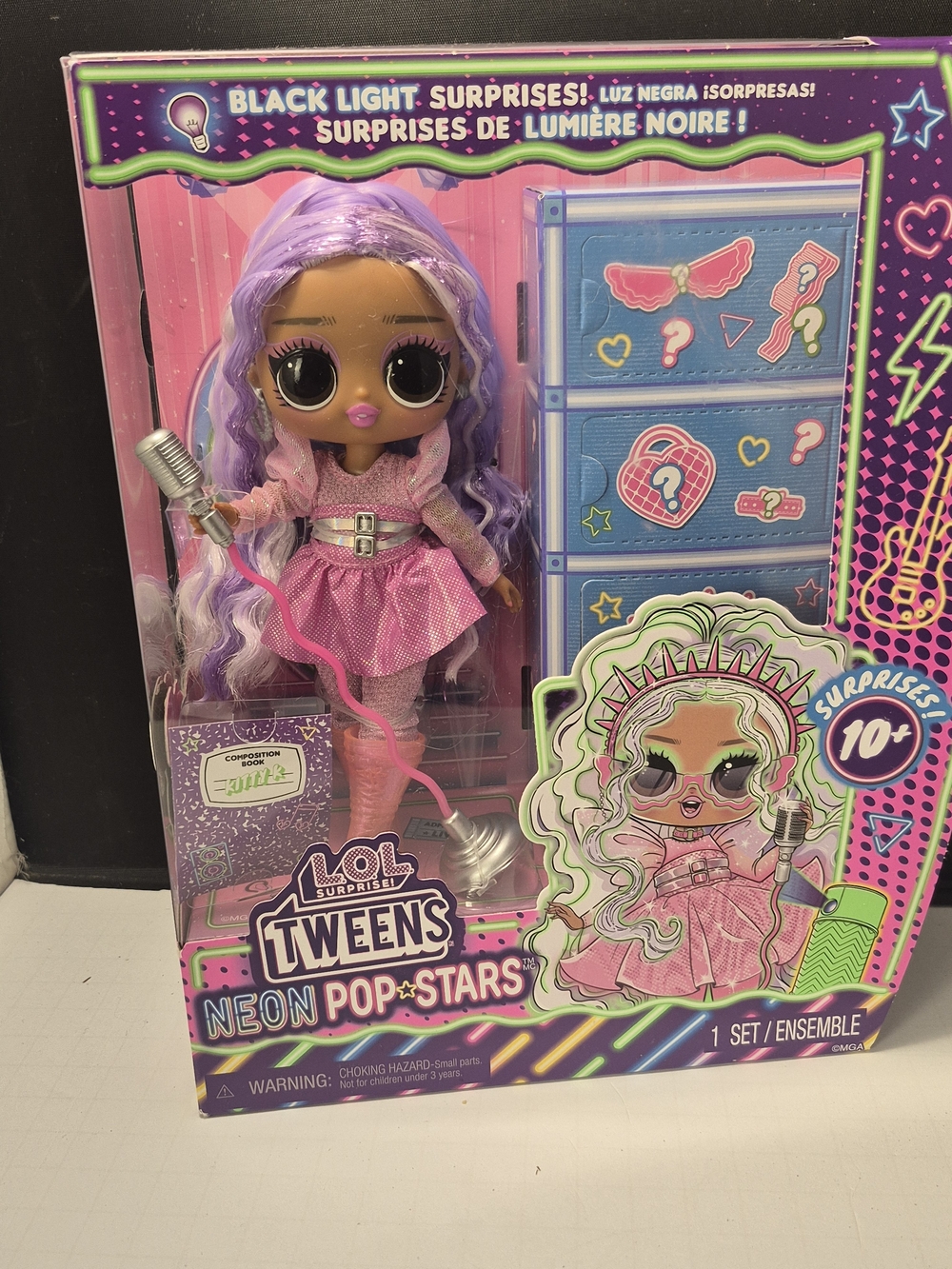 L.O.L. Surprise! Tweens Neon Pop-Stars Doll - Pink & Purple Outfit